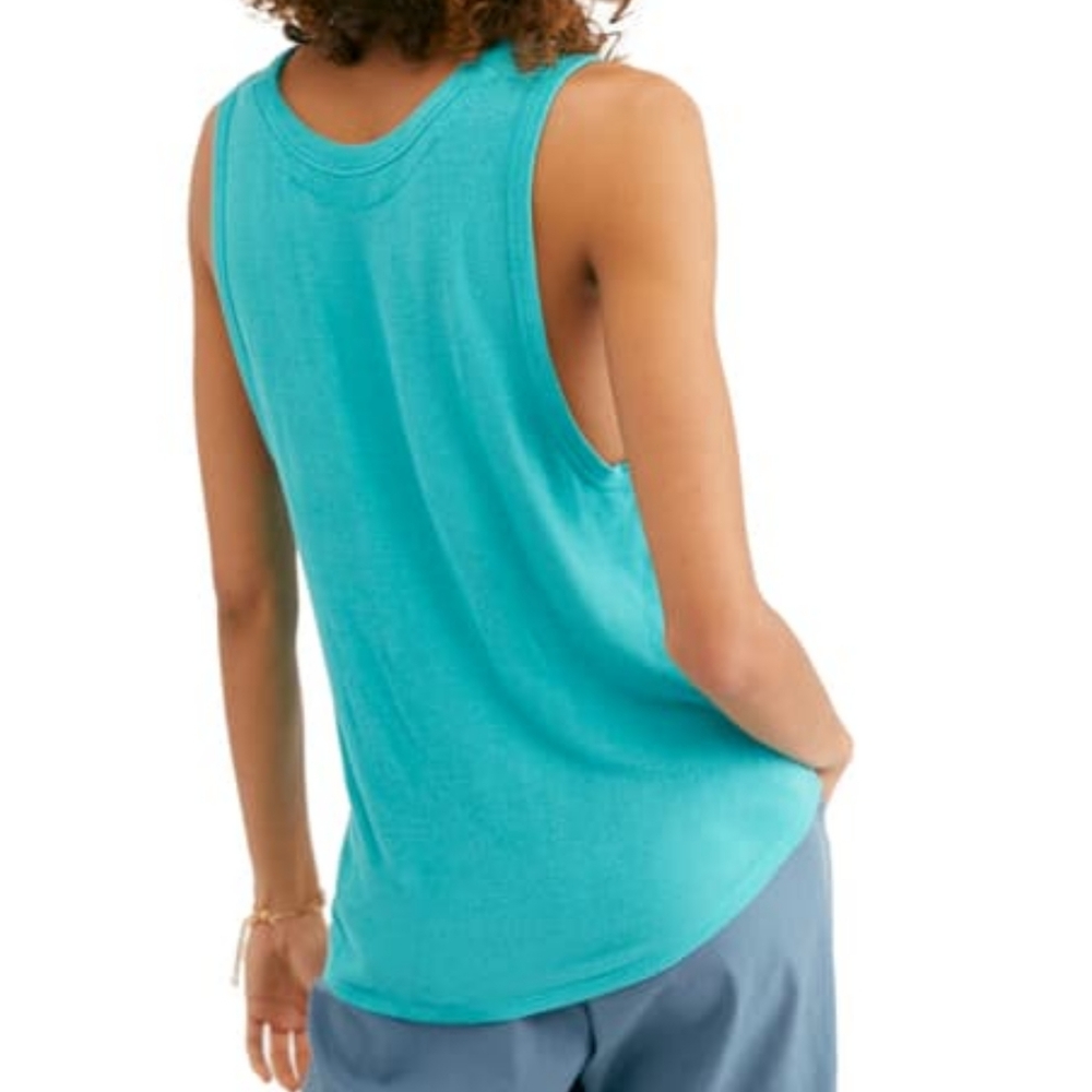 FREE PEOPLE Take The Plunge Jersey Loose Tank Top - Picture 5 of 9